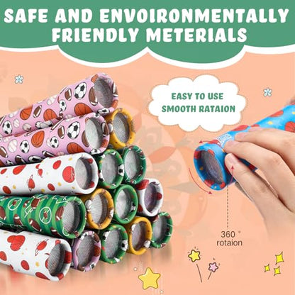 15 Pcs Classic Kaleidoscopes Kids Birthday Party Favor Old Fashioned Vintage Educational Toys Stocking Stuffers Goodie Bag Fillers for Classroom School Return Gifts Carnival Prizes (15 Count)