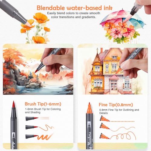 Watercolor Pens Set (72 Count)