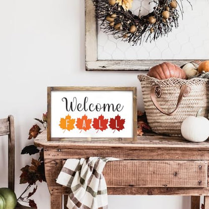 Fall Stencils Hello Fall Doormat Stencils for Painting on Wood Door Mats Fabrics Porch Hanger (10 Count)