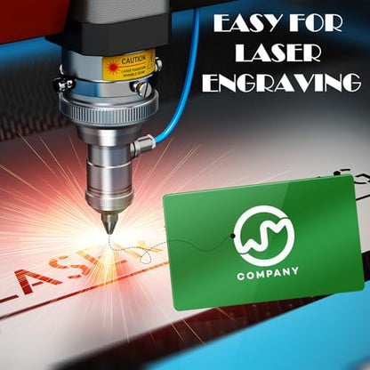 100Pcs 0.45 Metal Business Cards Aluminum Laser Engraving Blanks