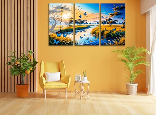 Fantastic Scenery Tempered Glass Wall Art Painting for Living Room