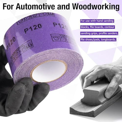 400 Grit PSA Purple Ceramic Sandpaper Roll 2