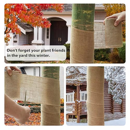 3 Inch Natural Burlap Ribbon 10 Yards (2 Count)