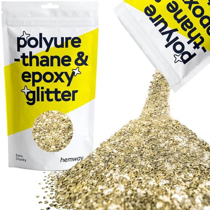 Resin Glitter Champagne Gold 100g Extra Chunky (3.5274 Ounce)
