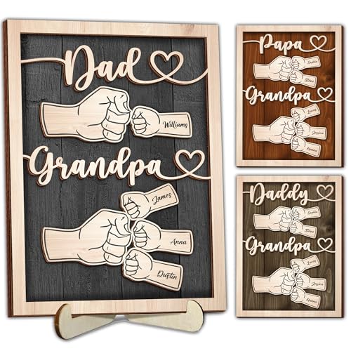 Personalized First Dad Now Grandpa Gift from Grandkids