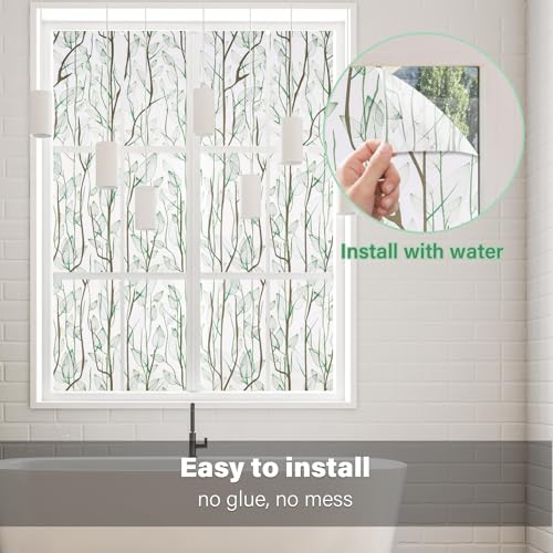 Frosted Glass Window Film Heat Control UV Blocking