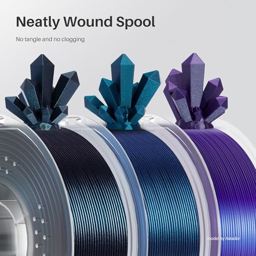 PLA 3D Printer Filament 1.75mm Galaxy Peacock Blue 1KG (35.27 Ounce)