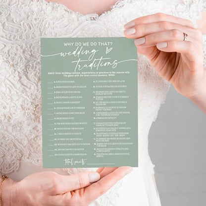 Bridal Shower Games Cards