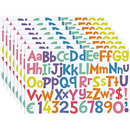 544 Pcs 16 Sheets Large Alphabet Stickers 2 Inch