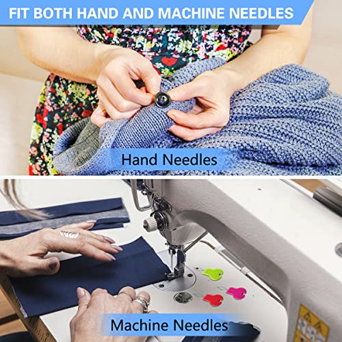 16 Pcs Sewing Machine Needle Threaders for Embroidery Floss (16 Count)