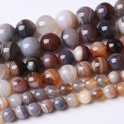 32PCS 12MM Red Coffee Agate