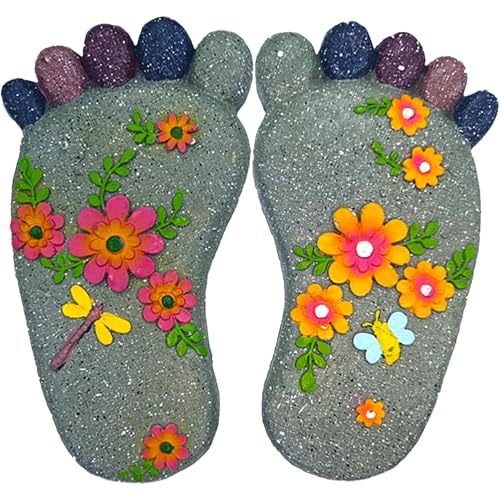Outdoor Lawn Footprint Stepping Stones