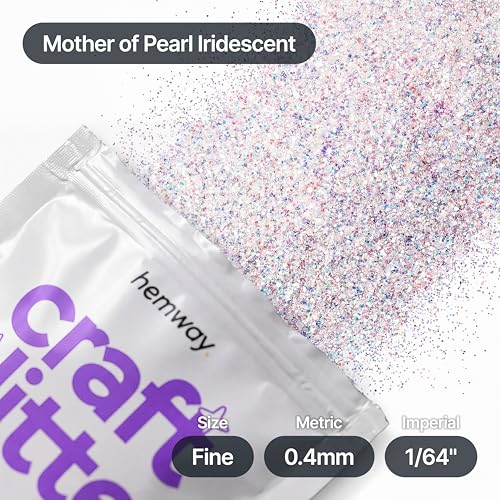 Craft Glitter Mother of Pearl Iridescent 100g Fine Glitter (3.5274 Ounce)
