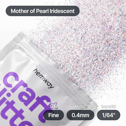 Craft Glitter Mother of Pearl Iridescent 100g Fine Glitter (3.5274 Ounce)