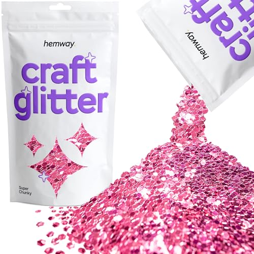Craft Glitter Rose Pink 100g Super Chunky Glitter (100 grams)