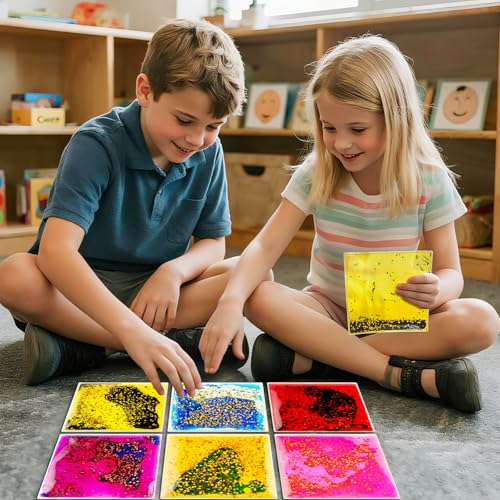 Squishy Liquid Sensory Tiles for Kids