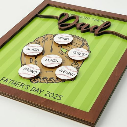 Personalized We Caught the Best Dad Baseball