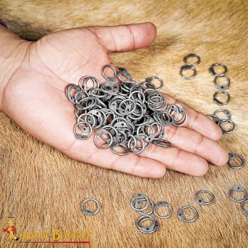 200G 1Kg Chainmail Loose Rings for Armor Crafting Perfect for DIY Chainmail Projects & Armor Repairs