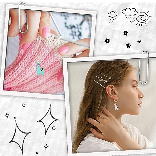 1 Box 20pcs Crochet Knitting Markers Stitch Charms Alpaca Cute Animals Locking Stitch Charm Crochet Knitting Markers for Weaving Sewing Needleworks DIY Crafts (20 Count)
