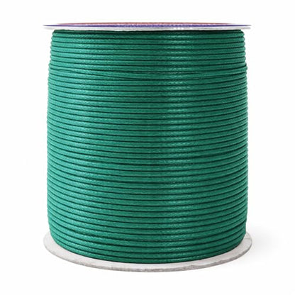 1.5mm Peacock Green Waxed Cord