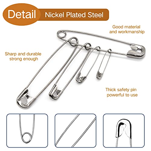 Safety Pins 200Pcs (200 Count)