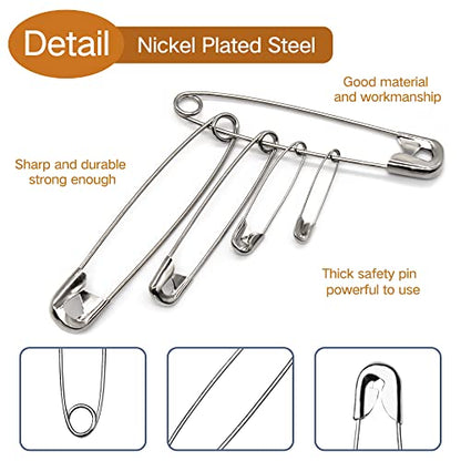 Safety Pins 200Pcs (200 Count)
