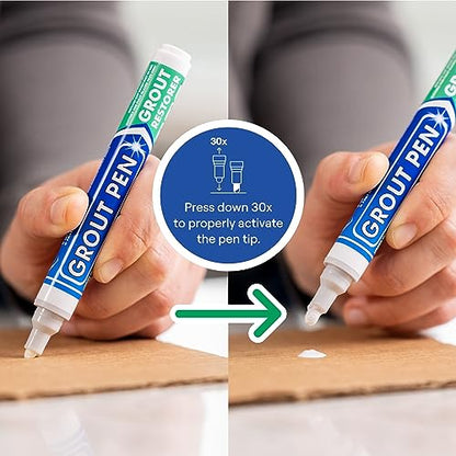 Grout Pen Winter Grey Tile Grout Paint Marker (2 Count)