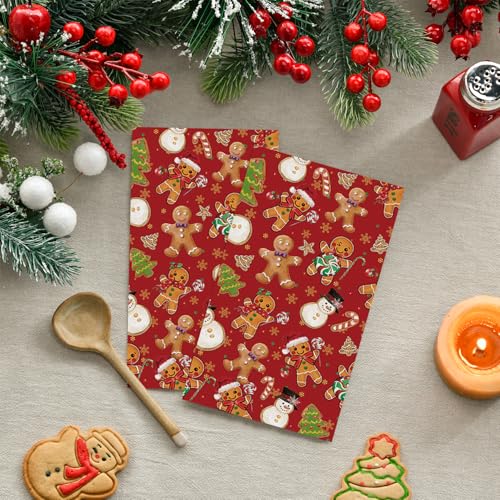 50 Christmas Disposable Paper Decorative Guest Napkins (50 Count)