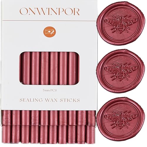 Berry Red Wax Seal Sticks (20 Count)