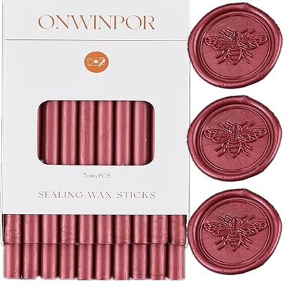 Berry Red Wax Seal Sticks (20 Count)