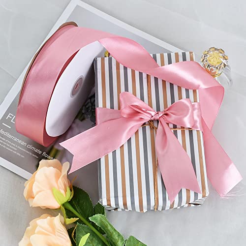 100 Yard Rose Gold Satin Ribbon 1 (300 Foot)