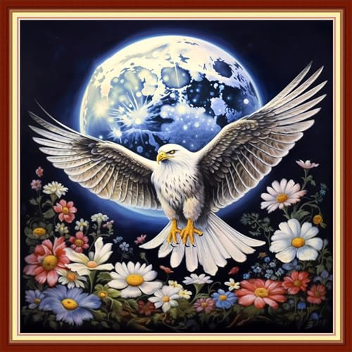 Stamped Cross Stitch Kits Full Range of Embroidery Needlework Starter Kits for Beginners Adults 11CT Embroidery Patterns Art Crafts DIY Needlepoint Kits