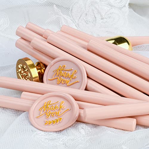16 PCS Dirty Pink Glue Gun Sealing Wax Sticks for Mini Glue Gun (16 Count)