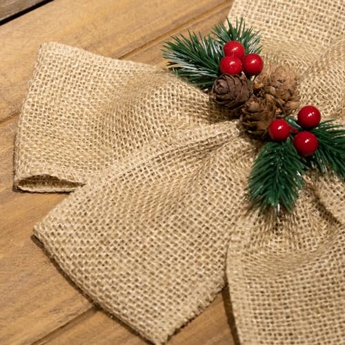 3 Inch Natural Burlap Ribbon 10 Yards (2 Count)