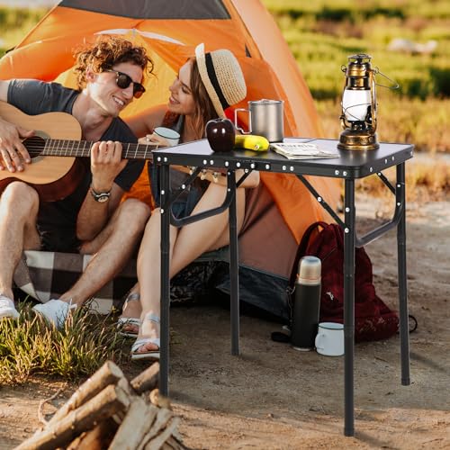 Small Folding Table Adjustable Height