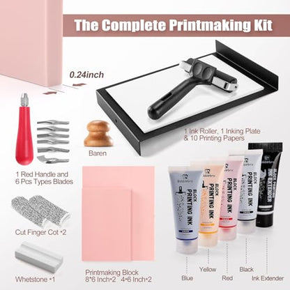 Linocut Kit for Printmaking