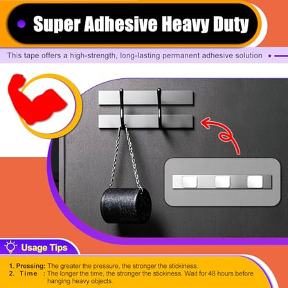 30 Pcs Large Strong Double Sided Adhesive Pads (30 Count)