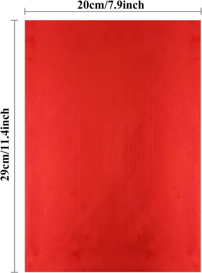 Briartw 20x29cm Hot Foil Paper 50 Sheets Pack Toner Reactive Foil Hot Stamping Foil Paper by Laser Printer and Laminator for Scrapbooking Craft Cardmaking DIY Album (Red, 100 Sheets)