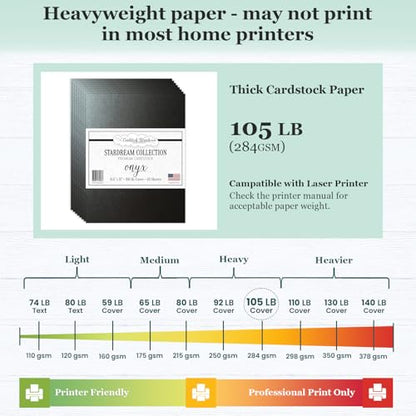 Cardstock Warehouse Stardream Anthracite Grey Cardstock Paper (25 Count)