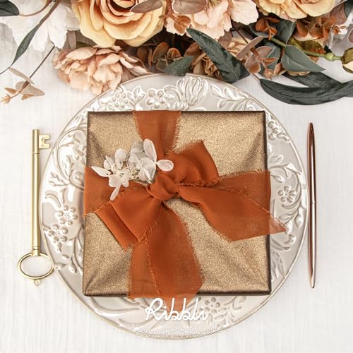 Terracotta Chiffon Ribbon 1 (60 Foot)