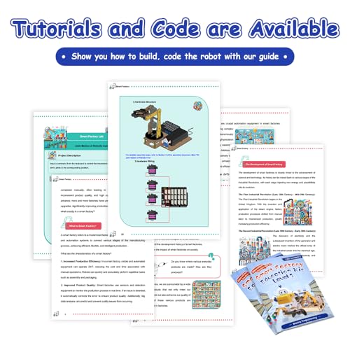 3-in-1 ESP32 IoT Control Smart Factory Starter Kit, Electronics Programming Kit Compatible with Arduino Scratch Online Tutorials, School DIY Education Solution Series STEAM Set for Teens 12+