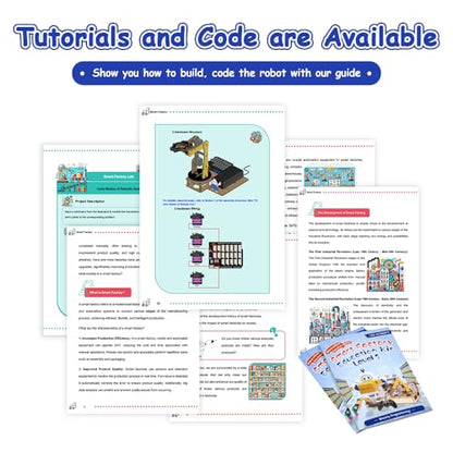 3-in-1 ESP32 IoT Control Smart Factory Starter Kit, Electronics Programming Kit Compatible with Arduino Scratch Online Tutorials, School DIY Education Solution Series STEAM Set for Teens 12+
