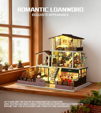 DIY Miniature House Kit for Adults