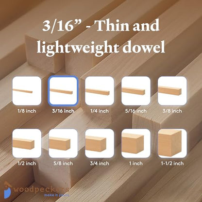 Wood Square Dowel Rods 3