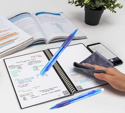 Erasable Pens Click Fine Point 0.7 mm Retractable Erasable Gel Pens for Completing Sudoku and Crossword Puzzles 12 Pack (12 Count)