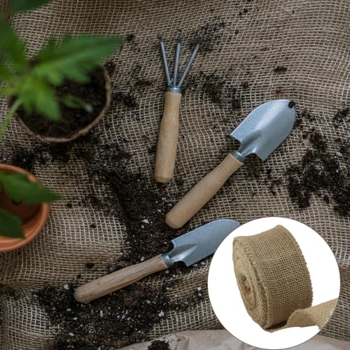 2" Wide Natural Burlap Fabric Roll
