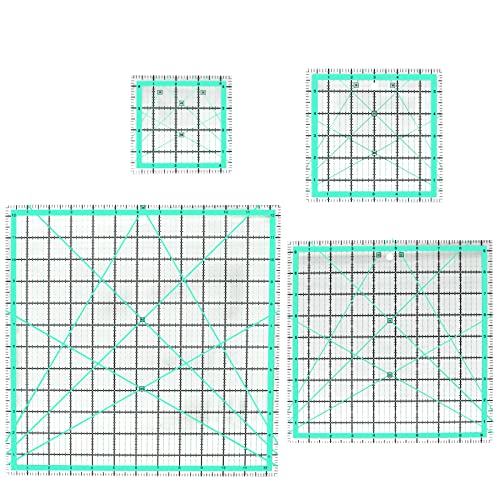 4pcs Square Quilting Ruler Set