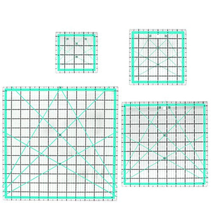 4pcs Square Quilting Ruler Set