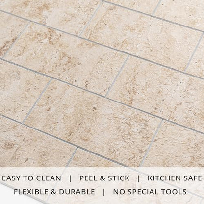 100 Pieces Peel and Stick Backsplash for Kitchen (12.5 Sq Ft)