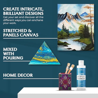 Matte Acrylic Varnish 3.38 fl oz 100 ml (3.38 Fl Oz)